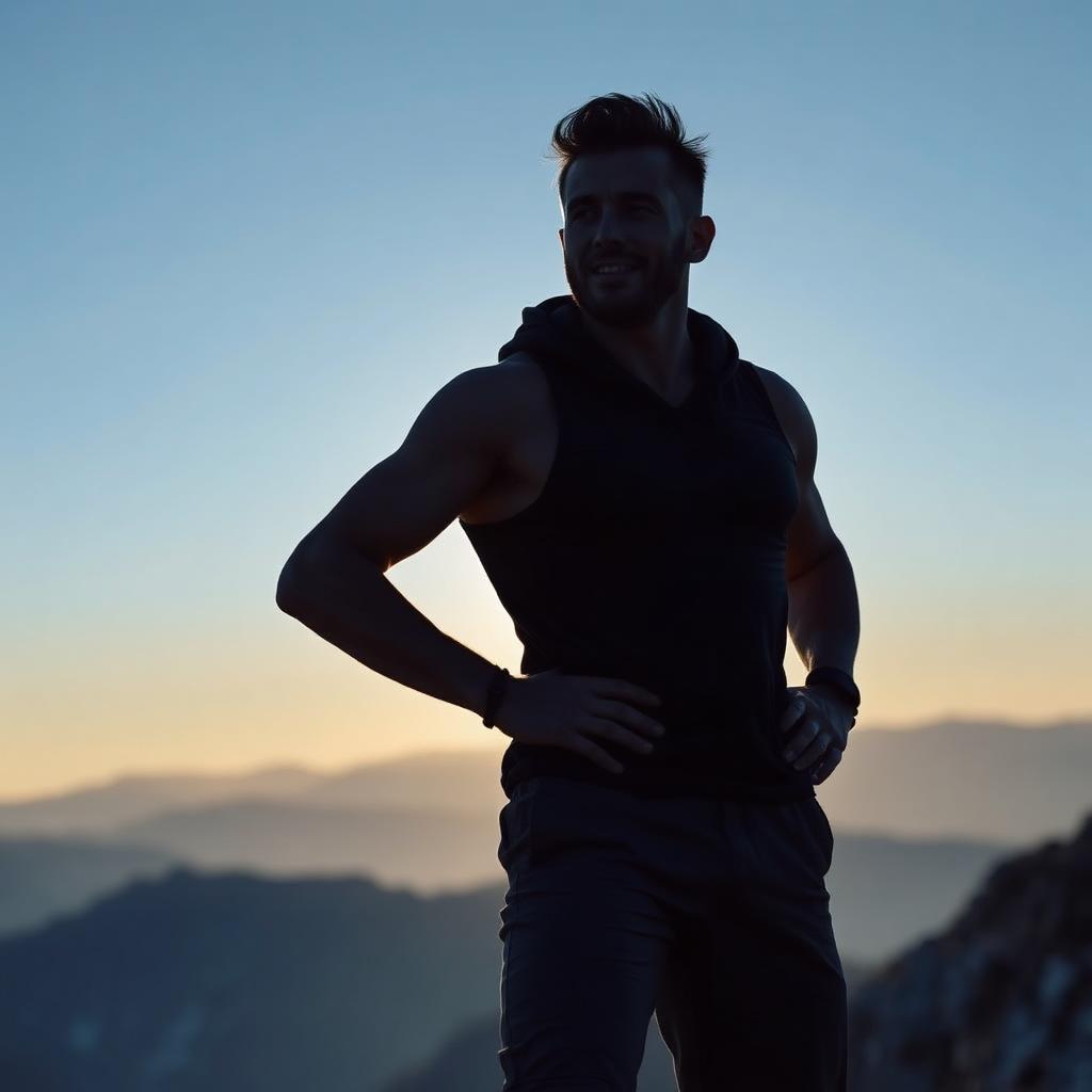 Man at peak performance after using Vigorpeak